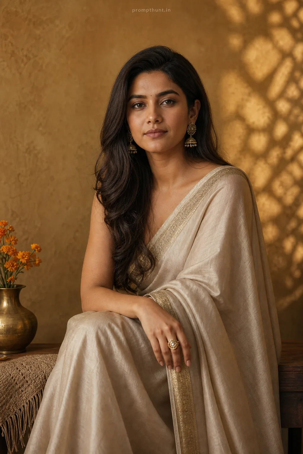 Contemporary Indian Professional Portrait AI Photo Editing Prompt — AI photo editing prompt