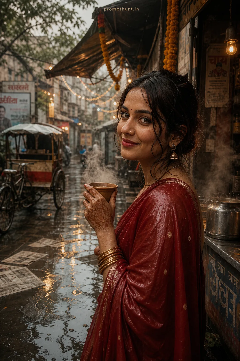 Mumbai Monsoon Street Storytelling AI Photo Editing Prompt — AI photo editing prompt