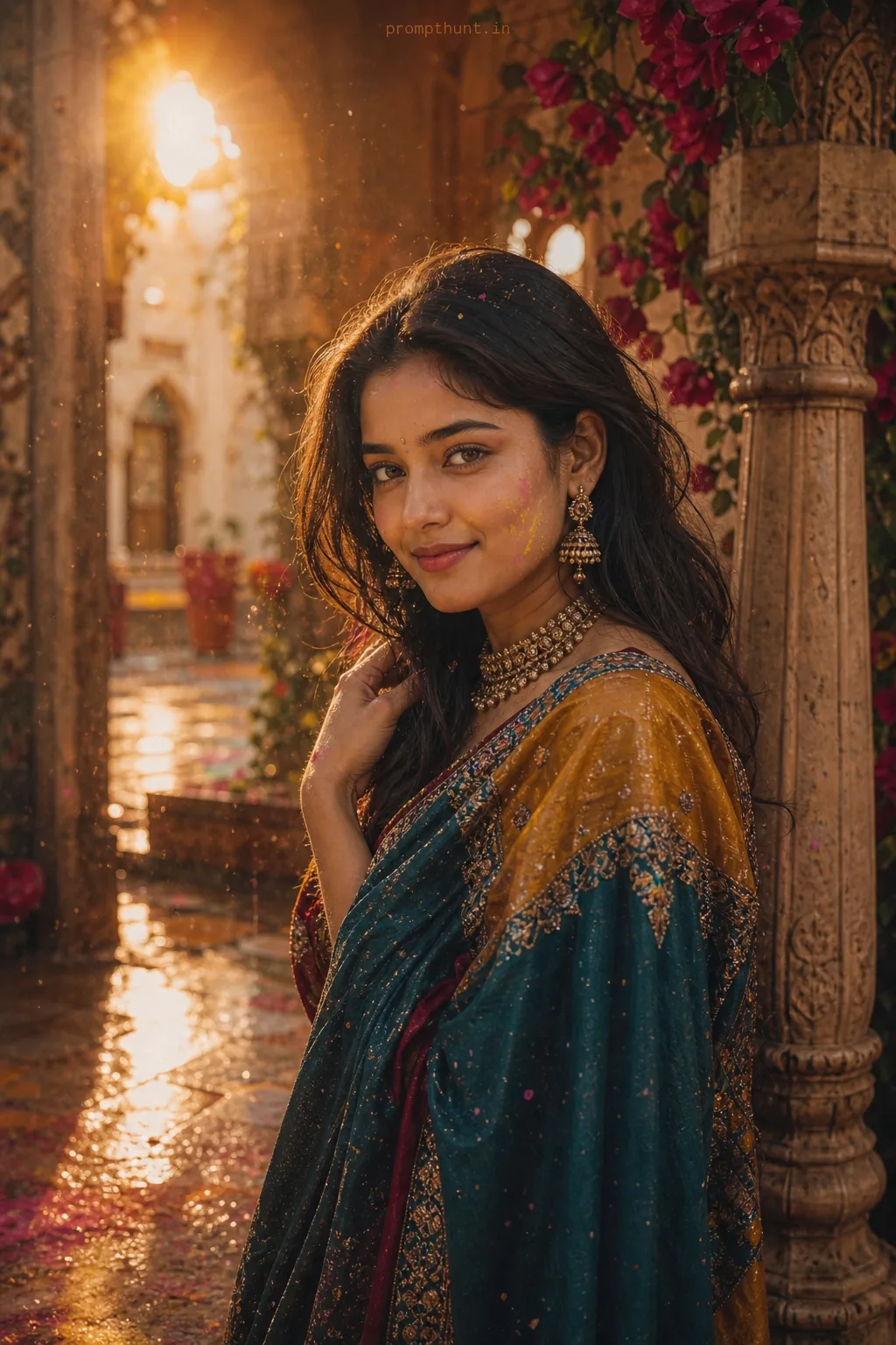 Vibrant Indian Artistic Portrait AI Photo Editing Prompt — AI photo editing prompt
