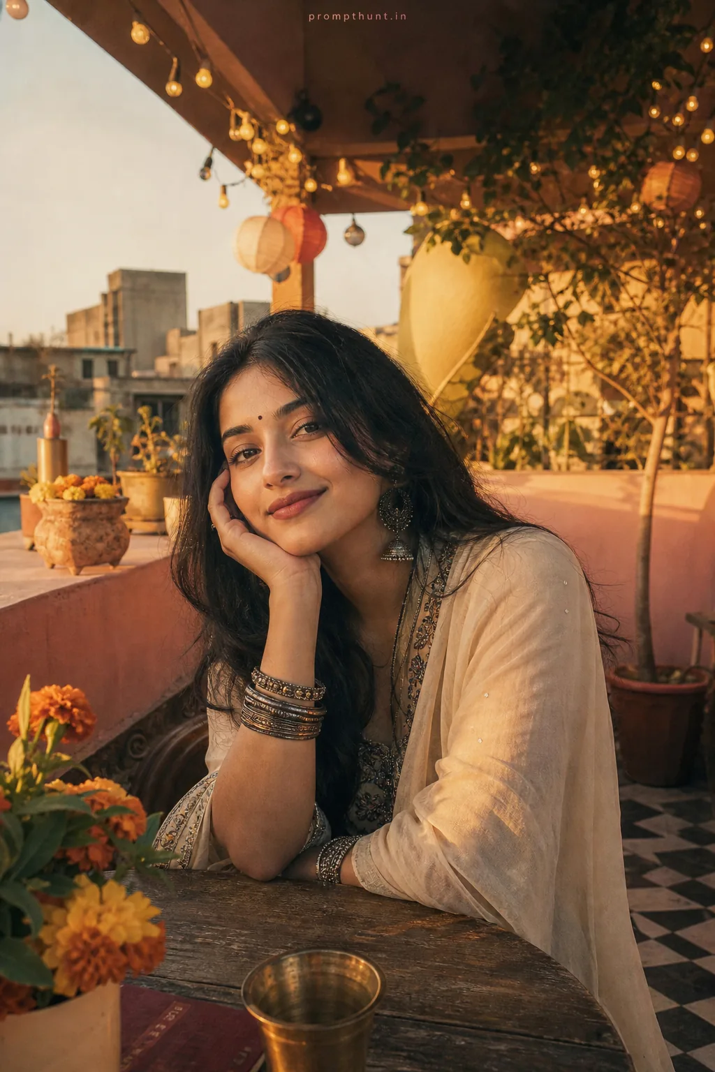 Vibrant Urban Indian Social Media Aesthetic AI Photo Editing Prompt — AI photo editing prompt